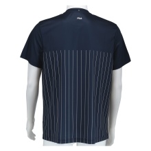 Fila Tennis T-shirt Mika Stripes (comfortable to wear) peacoat blue/white Men