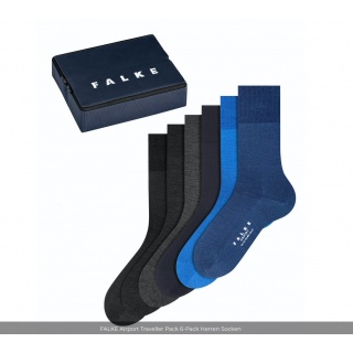 Falke Day Sock Airport Traveller Pack Men - 6 Pairs in Box