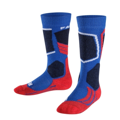 Falke Ski Sock SK2 Intermediate Skiing Knee Socks blue/black/red Children 1 pair