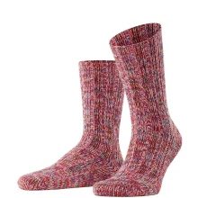 Falke Day Sock Brooklyn Crew (Boot Sock, Chunky Knit Look) Magenta Red Men - 1 Pair