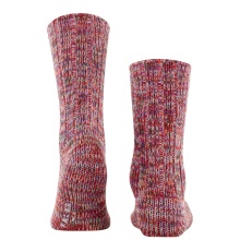 Falke Day Sock Brooklyn Crew (Boot Sock, Chunky Knit Look) Magenta Red Men - 1 Pair