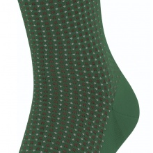 Falke Daily Sock Crew Uptown Tie (stylish design, cotton) green Men - 1 Pair