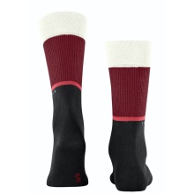 Falke Day Sock Crew Unlimited (stylish design, organic cotton) blackred Men - 1 Pair