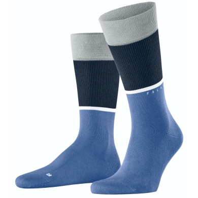 Falke Day Sock Crew Unlimited (stylish design, organic cotton) olympic blue Men - 1 Pair