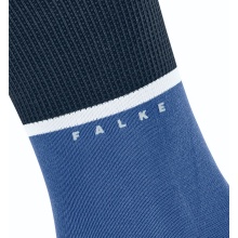 Falke Day Sock Crew Unlimited (stylish design, organic cotton) olympic blue Men - 1 Pair