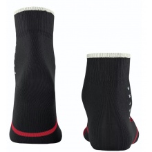 Falke Day Sock Ankle Versatile (Organic Cotton, Robust) Black/Red - 1 Pair