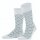 Falke Day Sock Crew Smart Check (stylish design, cotton) white Men - 1 Pair