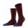 Falke Day Sock Crew Dot (comfortably soft cotton) burgundy/blue Men - 1 Pair