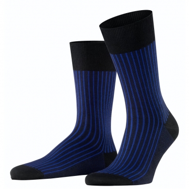 Falke Daily Sock Crew Oxford Stripe (Business Sock with Jacquard Pattern) black Men - 1 Pair