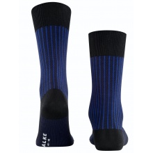 Falke Daily Sock Crew Oxford Stripe (Business Sock with Jacquard Pattern) black Men - 1 Pair