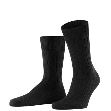 Falke Daily Sock Crew Carpet in Shoe (climate-regulating Merino wool) black Men - 1 Pair