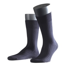 Falke Daily Sock Crew Bristol Pure (high-quality virgin wool) navy blue Men - 1 Pair