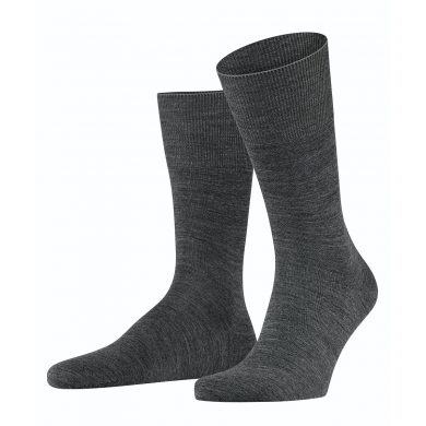 Falke Day Sock Airport (climate-regulating, skin-friendly) dark grey Men - 1 Pair