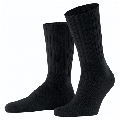 Falke Day Sock Crew Nelson (climate-regulating Merino wool) black Men - 1 Pair