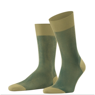 Falke Day Sock Crew Fine Shadow (elegant Business Sock) olive green Men 1 Pair