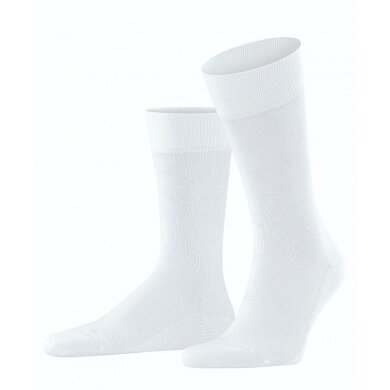 Falke Daily Sock Crew Sensitive London (pressure-free comfort waistband) white Men - 1 Pair