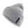 Falke Knitted Hat (Beanie) Unisex - Merino Wool, Ribbed Structure - light grey - 1 piece