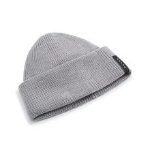 Falke Knitted Hat (Beanie) Unisex - Merino Wool, Ribbed Structure - light grey - 1 piece