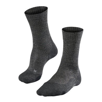 Falke Trekkingsocke TK2 Wool (lightly padded, for long hikes) smog grey Men - 1 Pair