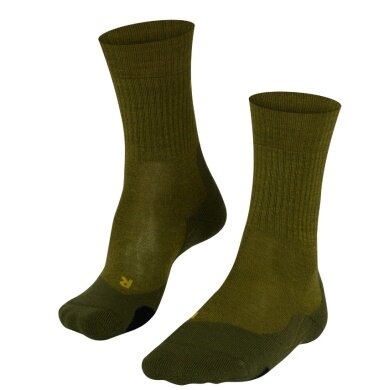 Falke Trekking Sock TK2 Wool (lightly padded, for long hikes) dark green Men - 1 Pair