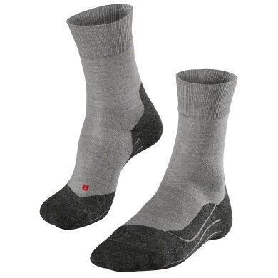 Falke Running Sock RU4 Wool (medium cushioning, with merino wool) grey Men - 1 Pair