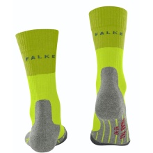 Falke Trekking Sock TK2 (Merino wool, for light terrain) grey lime Men - 1 Pair