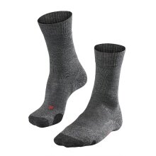 Falke Trekkingsocke TK2 (Merino wool, for light terrain) asphalt grey Men - 1 Pair