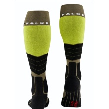 Falke Ski Sock SK2 (Allrounder Ski Sock, Merino Wool Blend) Thyme Green Men - 1 Pair