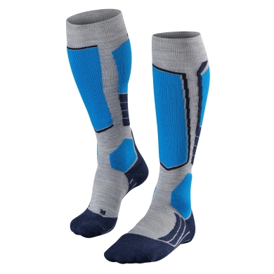 Falke Ski Sock SK2 WOOL grey/blue Men - 1 Pair