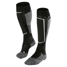 Falke SK2 Intermediate Wool Ski Socks (medium cushioning) black/grey/white Ladies - 1 pair