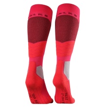 Ski Sock SK2 Intermediate Wool (medium cushioning) pink/grey/red ladies - 1 pair