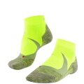 Falke Running Sock RU4 Cool Short (medium cushioning, cooling) neon yellow/gray Men - 1 Pair