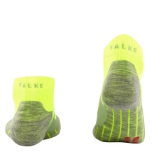 Falke Running Sock RU4 Cool Short (medium cushioning, cooling) neon yellow/gray Men - 1 Pair