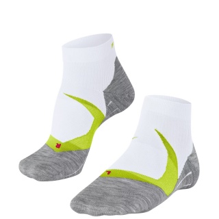 Falke Running Sock RU4 Cool Short (medium cushioning, cooling) white/grey/lime Men - 1 Pair