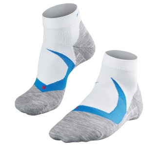 Falke Running Sock RU4 Cool Short (medium cushioning, cooling) white/blue Men - 1 Pair