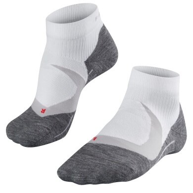 Falke Running Sock RU4 Cool Short (medium cushioning, cooling) white/gray Men - 1 Pair