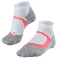 Falke Running Sock RU4 Cool Short (medium cushioning + cooling) white/neon red Women - 1 Pair