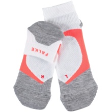 Falke Running Sock RU4 Cool Short (medium cushioning + cooling) white/neon red Women - 1 Pair