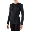 Falke Long Sleeve Wool Tech (Merino Wool) Underwear Black Women