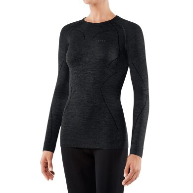 Falke Long Sleeve Wool Tech (Merino Wool) Underwear Black Women