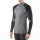 Falke Long Sleeve Wool Tech Half-Zip (Merino Wool) Underwear Grey Black Men