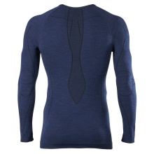 Falke Long Sleeve Wool Tech (Merino Wool) Underwear Navy Blue Men