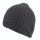 Falke Knitted Beanie Hat Unisex - Merino Wool, Ribbed Structure, Foldover - Anthracite Grey - 1 Piece