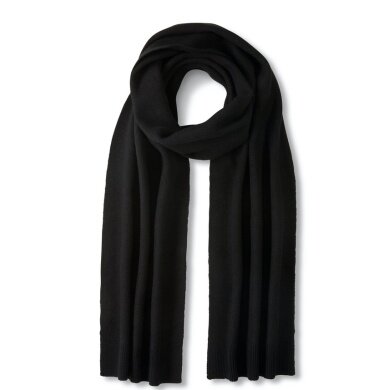 Falke Scarf (Merino wool) black 180cm x 50cm Men/Women - 1 piece