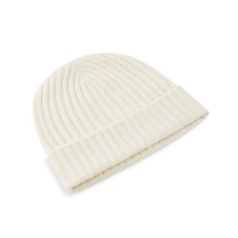 Falke Winter Beanie Unisex - Cashmere, Ribbed Structure, Cuff - White - 1 Piece