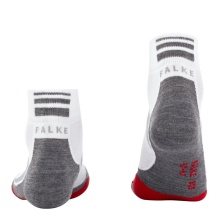 Falke Bike Sock BC5 Endurance (moisture-wicking, lightweight) Short Socks white/grey - 1 Pair