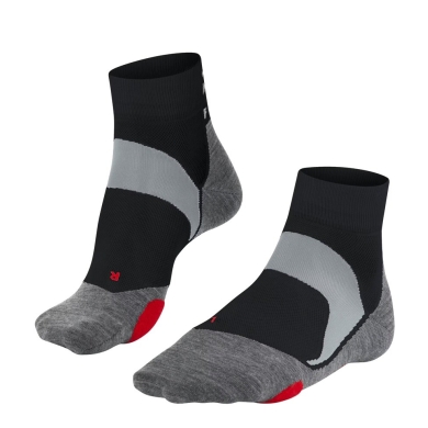 Falke Bike Sock BC5 Endurance (moisture-wicking, lightweight) Short Socks black/gray - 1 Pair