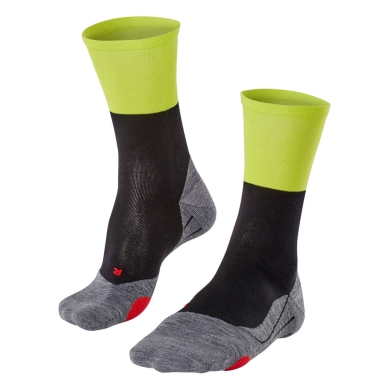 Falke Bike Sock BC Gravel (optimal fit) black/lime green - 1 pair