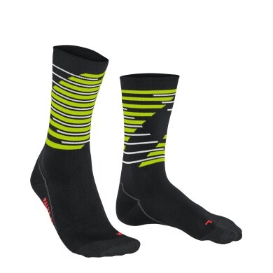 Falke Bike Sock BC Impulse (ultralight mesh knit, quick-drying) black/lime green - 1 pair