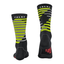 Falke Bike Sock BC Impulse (ultralight mesh knit, quick-drying) black/lime green - 1 pair